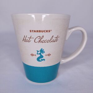 Starbucks Hot Chocolate Mug Mermaid Teal Ceramic 2010